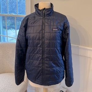 Patagonia nano puff Jacket, Kids XXL 16-18, navy, excellent condition